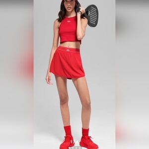 ALO Yoga Red Mini Skort